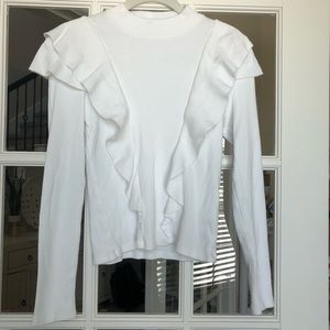 Veronica Beard white long sleeve shirt sz S
